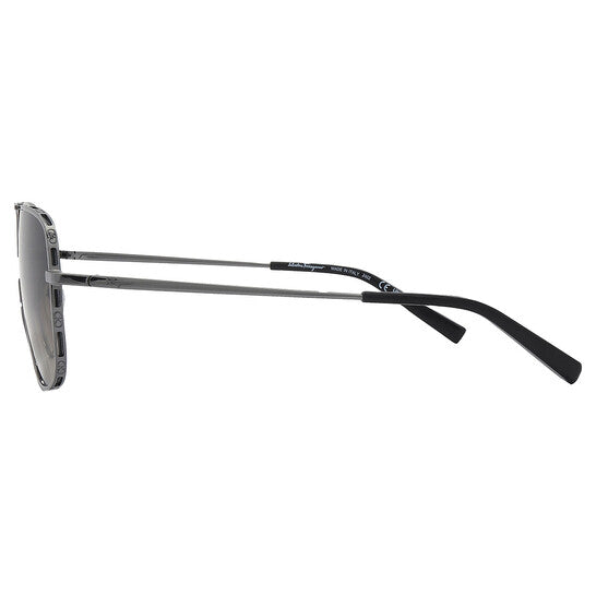 Salvatore Dark Grey Navigator Men's Sunglasses
