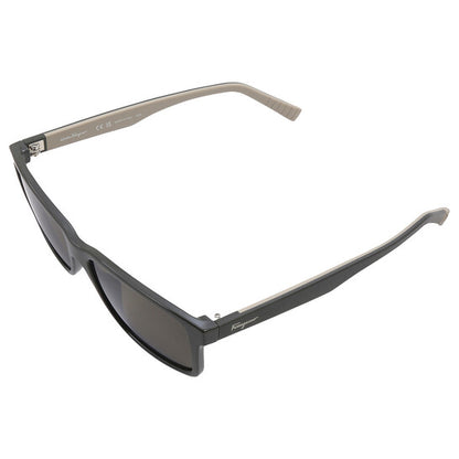 Salvatore Dark Grey Rectangular Men's Sunglasses
