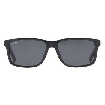 Salvatore Dark Grey Rectangular Men's Sunglasses