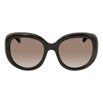 Salvatore Gradient Smoke Oval Ladies Sunglasses