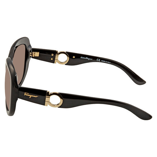 Salvatore Gradient Smoke Oval Ladies Sunglasses