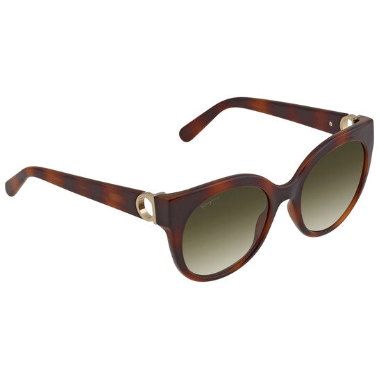 Salvatore Green Cat Eye Ladies Sunglasses