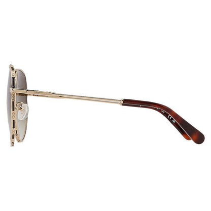 Salvatore Green Gradient Oval Ladies Sunglasses