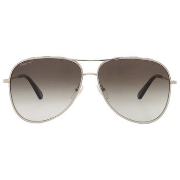 Salvatore Green Gradient Pilot Ladies Sunglasses