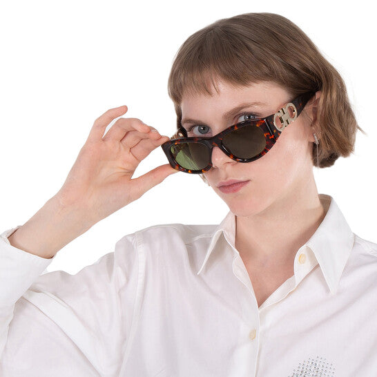 Salvatore Green Navigator Ladies Sunglasses