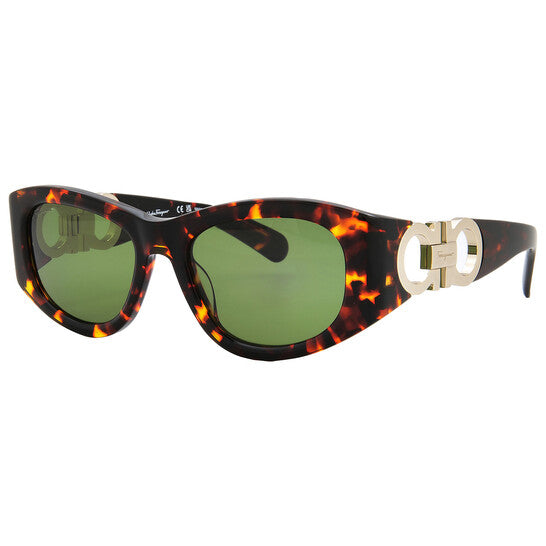 Salvatore Green Navigator Ladies Sunglasses