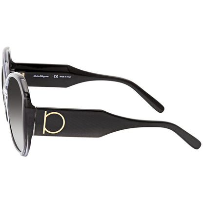 Salvatore Grey Gradient Butterfly Ladies Sunglasses