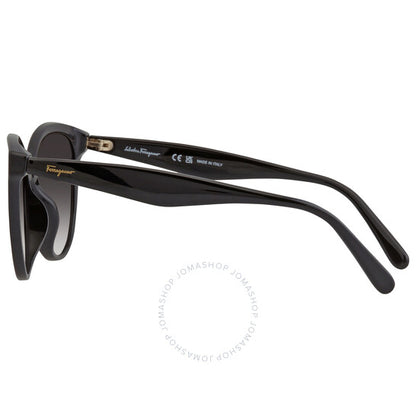 Ferragamo, Salvatore Grey Gradient Cat Eye Ladies Sunglasses