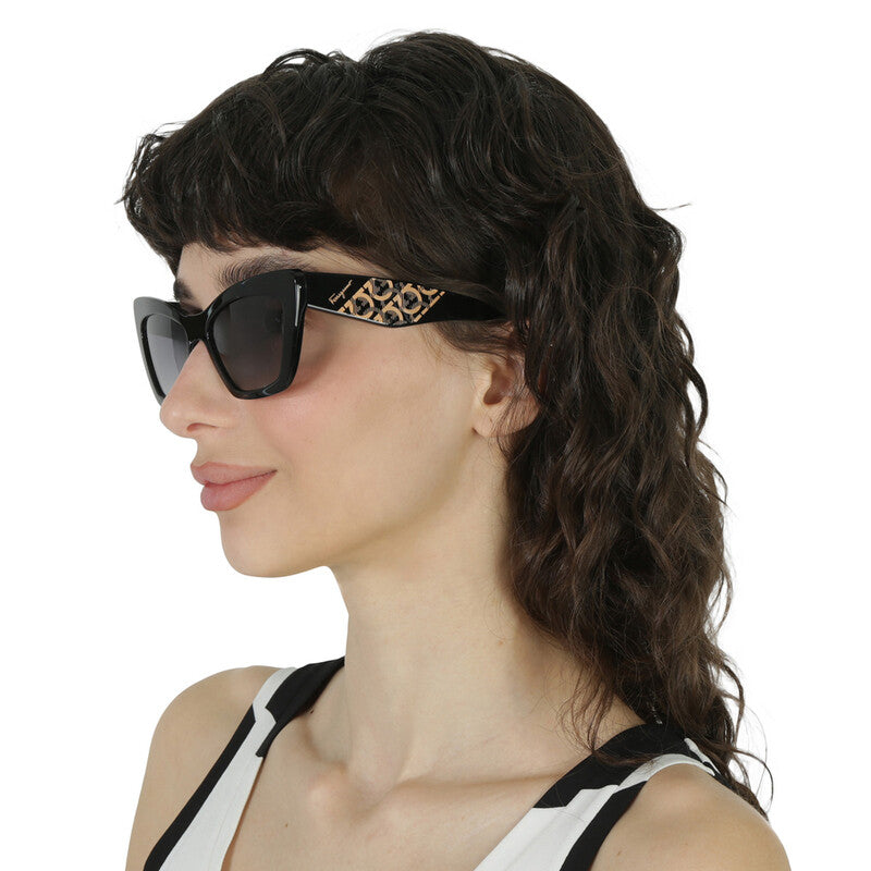Salvatore Grey Gradient Cat Eye Ladies Sunglasses