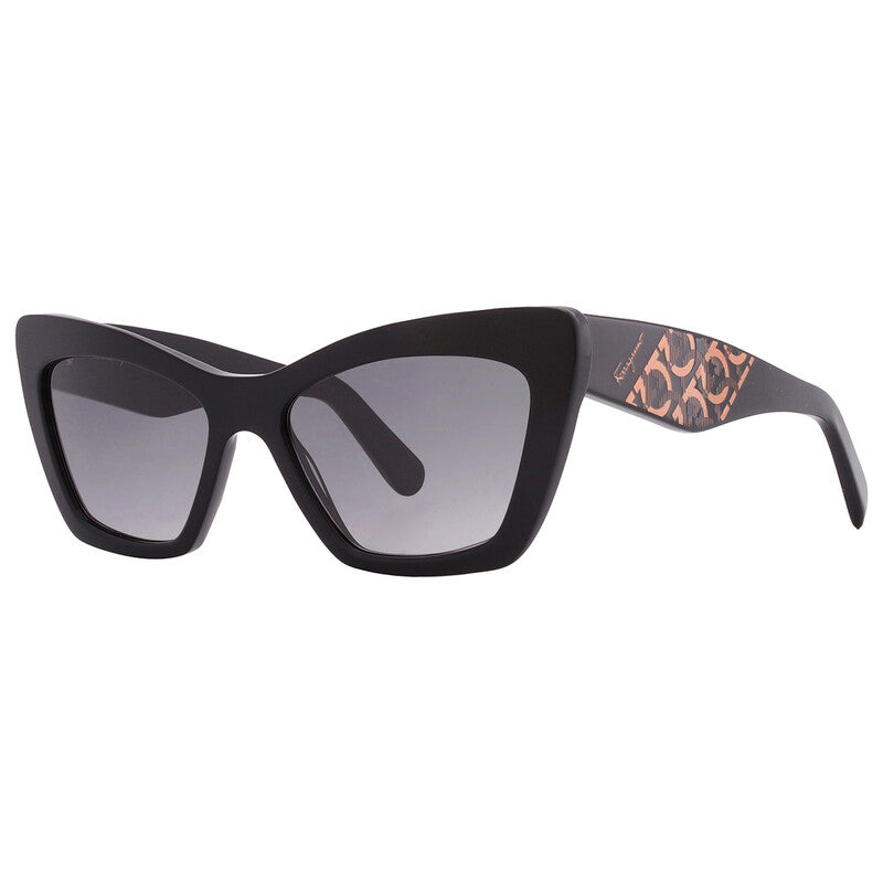 Salvatore Grey Gradient Cat Eye Ladies Sunglasses