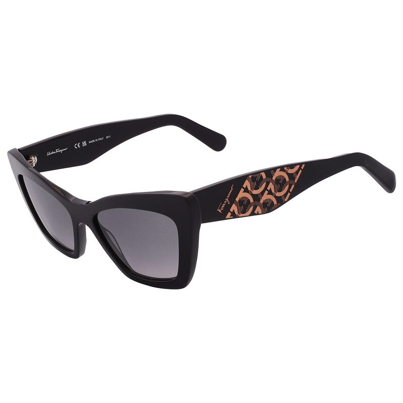 Salvatore Grey Gradient Cat Eye Ladies Sunglasses
