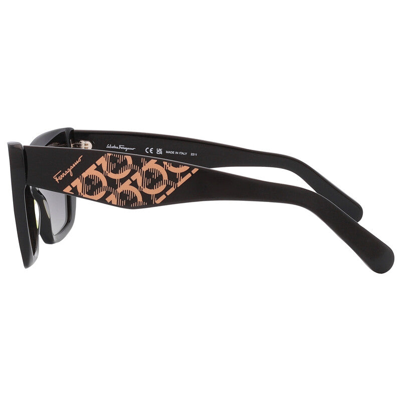 Salvatore Grey Gradient Cat Eye Ladies Sunglasses