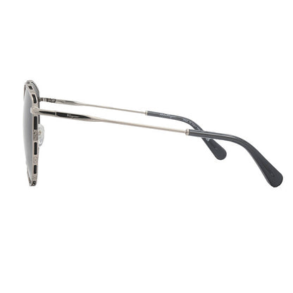 Salvatore Grey Gradient Irregular Ladies Sunglasses