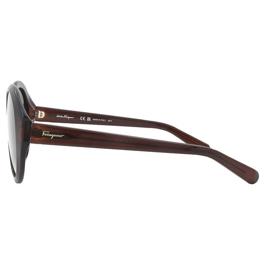 Salvatore Grey gradient Oval Ladies Sunglasses
