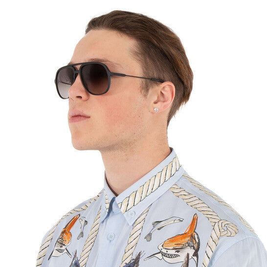 Salvatore Grey Gradient Pilot Men's Sunglasses