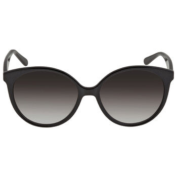 Salvatore Grey Gradient Round Ladies Sunglasses