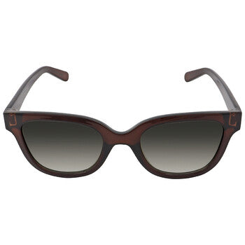 Salvatore Grey Gradient Square Ladies Sunglasses