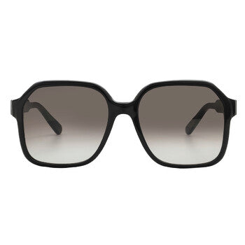 Salvatore Grey Gradient Square Ladies Sunglasses