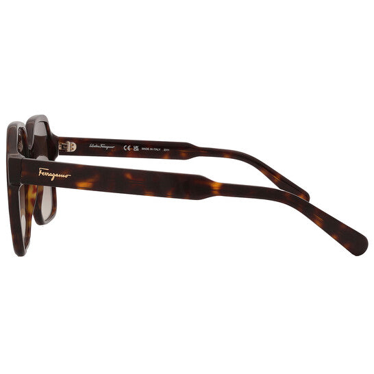 Salvatore Grey Gradient Square Ladies Sunglasses