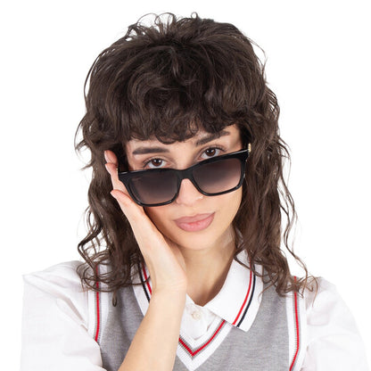 Grey Gradient Rectangular Ladies Sunglasses