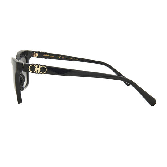 Grey Gradient Rectangular Ladies Sunglasses