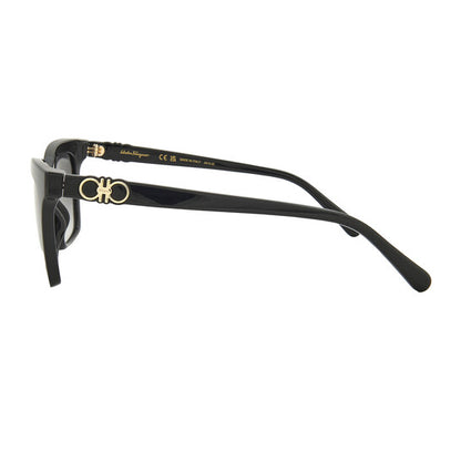 Grey Gradient Rectangular Ladies Sunglasses