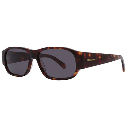 Salvatore Grey Rectangular Men's Sunglasses
