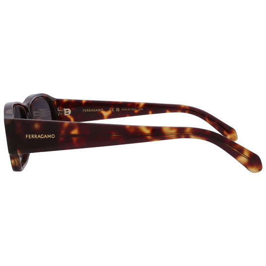 Salvatore Grey Rectangular Men's Sunglasses