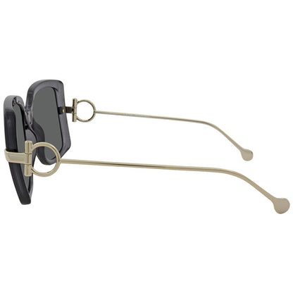 Salvatore Grey Square Ladies Sunglasses