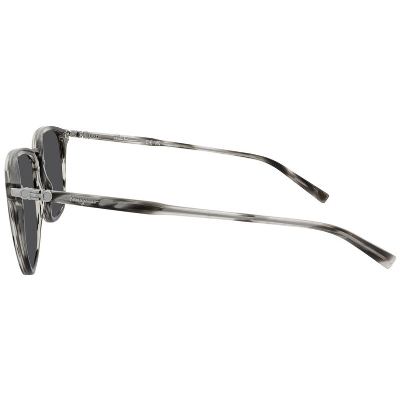 Salvatore Grey Square Men's Sunglasses