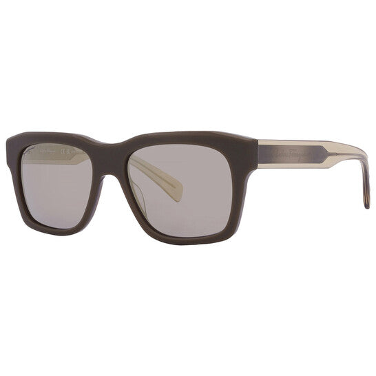 Salvatore Khaki Square Men's Sunglasses