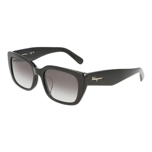 Men's Black Square Sunglasses