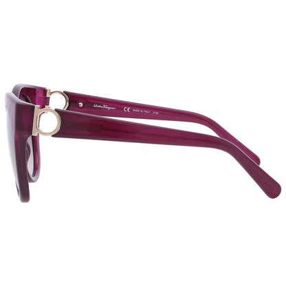 Salvatore Purple Gradient Cat Eye Ladies Sunglasses