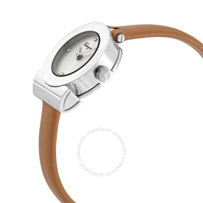 ساعة سلفاتوري فيراغامو للسيدات، كوارتز، مينا فضي