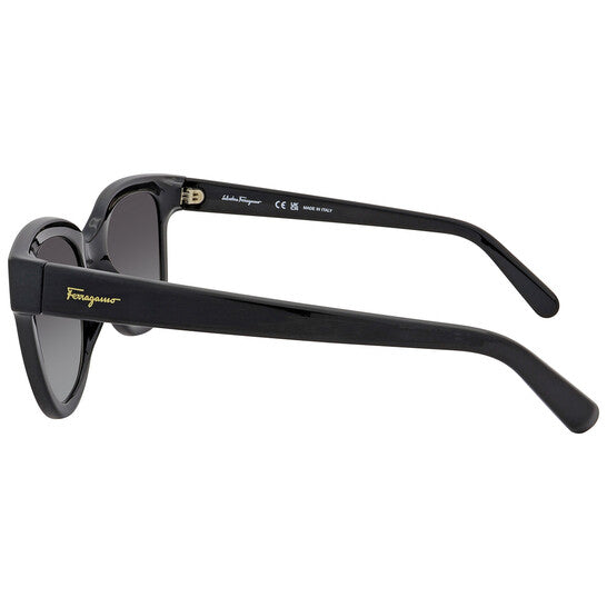 Salvatore Smoke Gradient Square Ladies Sunglasses