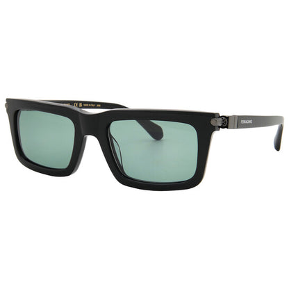 Salvatore Teal Rectangular Men's Sunglasses