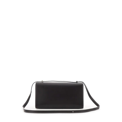 Simmetry Brown Shoulder Bag With Top Strap And Twist Lock Closure In Leather Woman