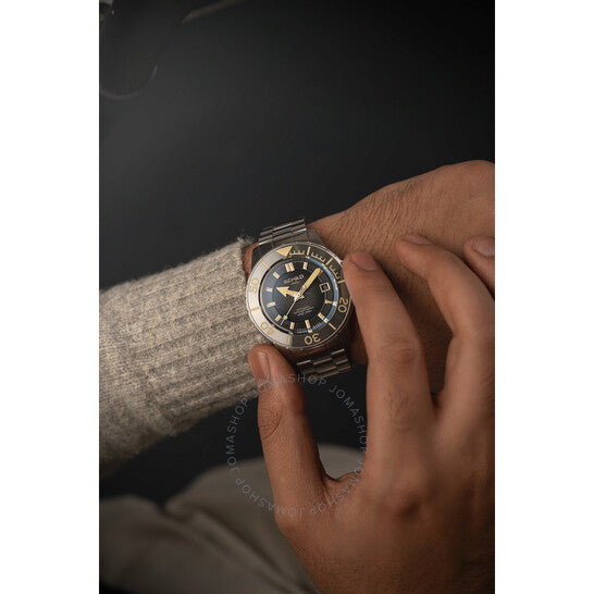 ساعة شيلد هيرمان الأوتوماتيكية للرجال بمينا رمادي