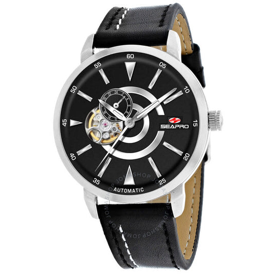 Seapro, Elliptic Automatic Black Dial Men's Watch