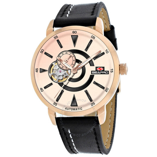 Seapro, Elliptic Automatic Rose Gold Dial Men's Watch