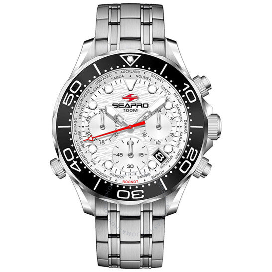 Seapro, Mondial Timer Chronograph Quartz White Dial Men's Watch