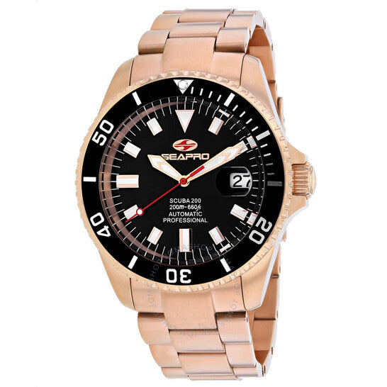 Seapro, Scuba 200 Automatic Black Dial Men's Watch