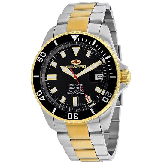 Seapro, Scuba 200 Automatic Black Dial Men's Watch