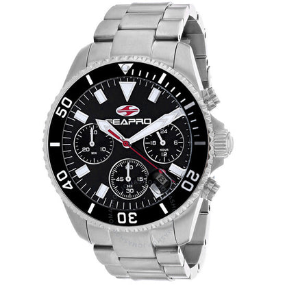 Seapro, Scuba 200 Chrono Black Dial Men's Watch