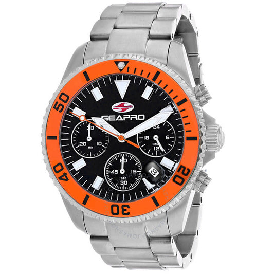 Seapro, Scuba 200 Chrono Black Dial Men's Watch