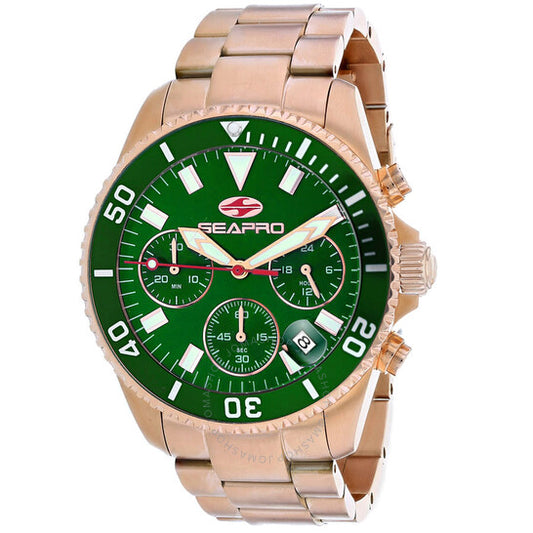Seapro, Scuba 200 Chrono Green Dial Men's Watch
