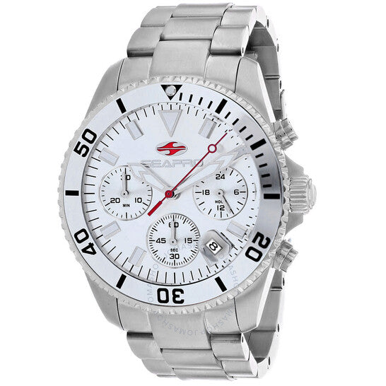 Seapro, Scuba 200 Chrono Silver-tone Dial Men's Watch