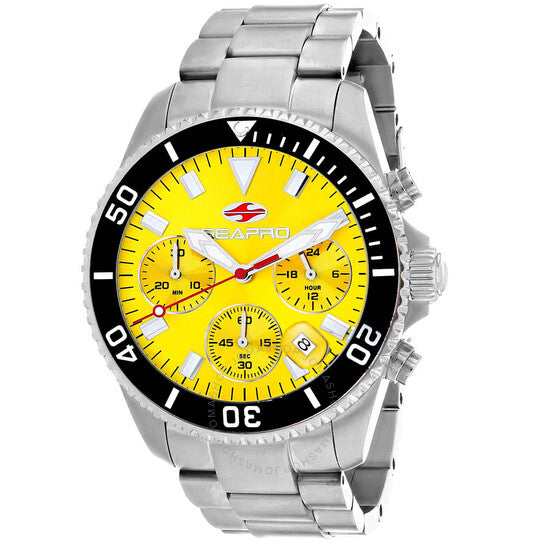 Seapro, Scuba 200 Chrono Yellow Dial Men's Watch