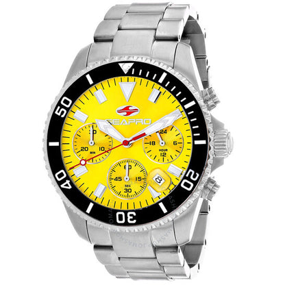 Seapro, Scuba 200 Chrono Yellow Dial Men's Watch