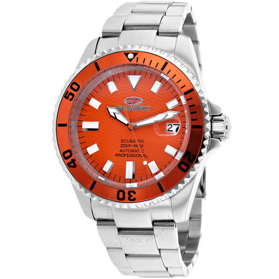 Seapro, Scuba 200 Orange Dial Men's Watch